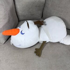 Disney Parks Frozen Olaf Plush Sleeping Snowman Stuffed Animal